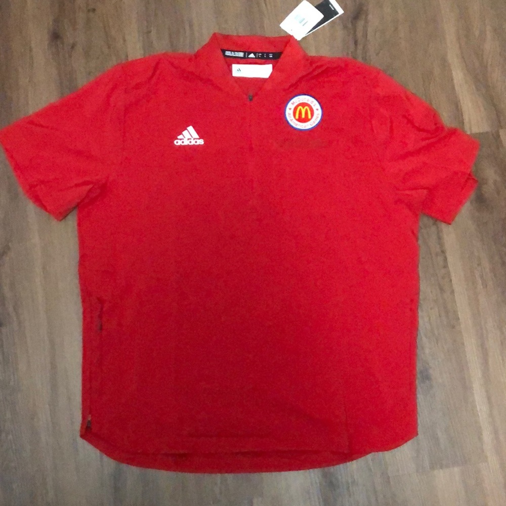 Adidas McDonald’s All-American Game 3qtr Zip Short Sleeve Shirt